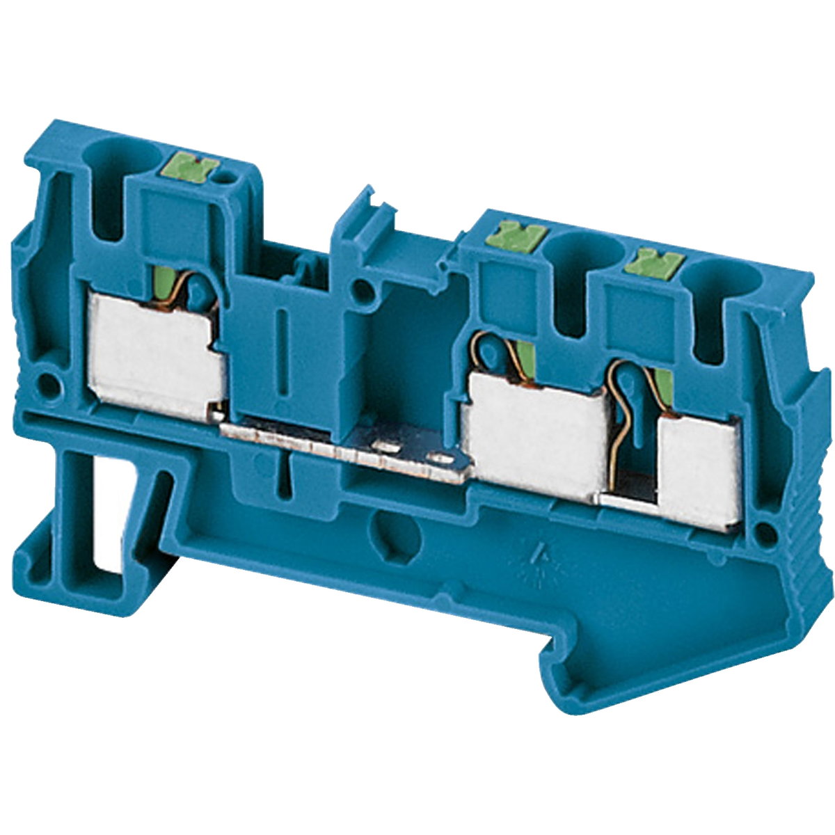 Push-in plint  3 pol 4mm² blå