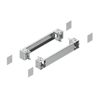 "PanelSeT - plain front panel plinth W1600 H100 stainless steel 304L"