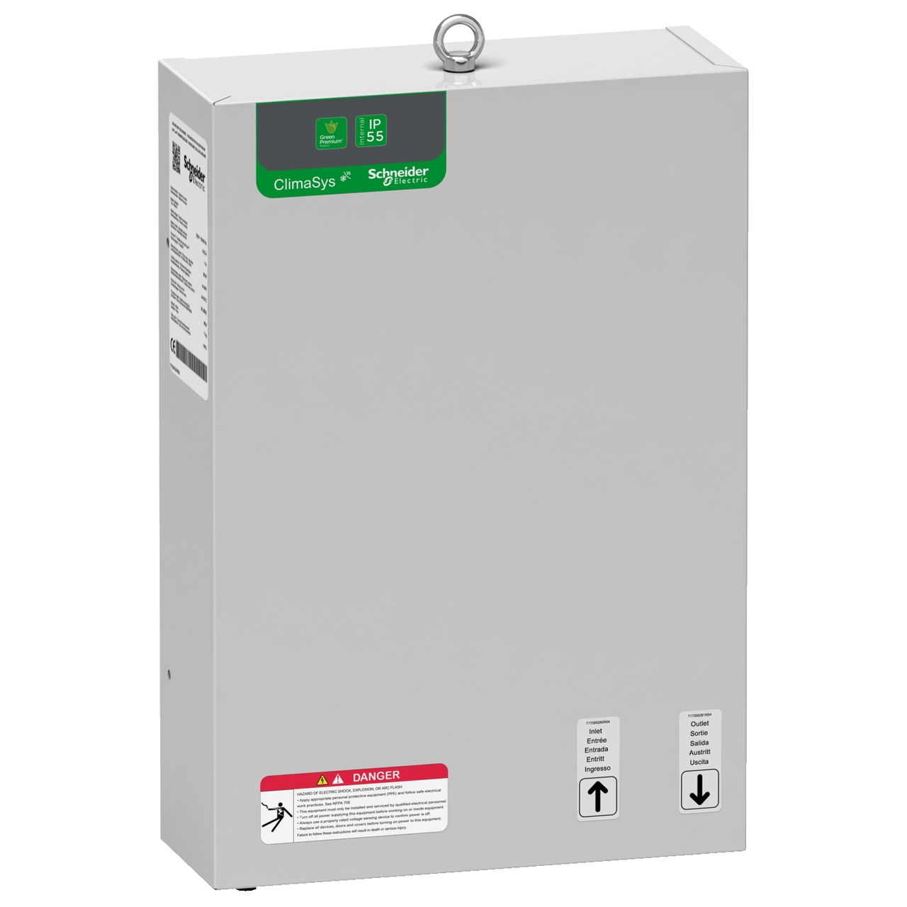 ClimaSys Exchanger air-water 1000W sides of enclosure