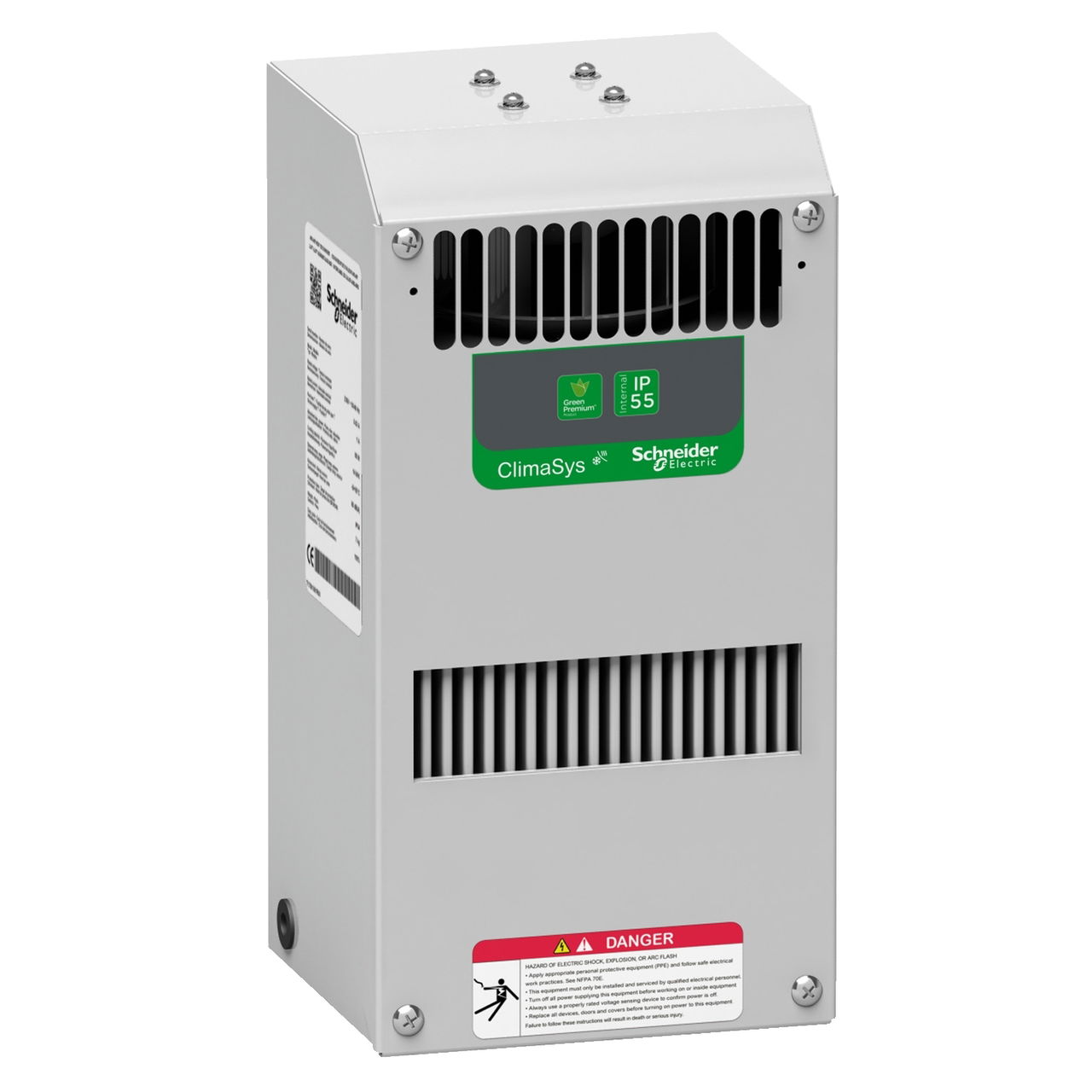 ClimaSys Exchanger air-air 22W/K side mounted without T