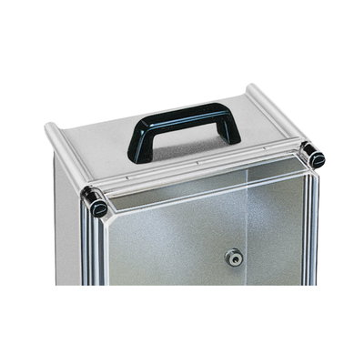 PanelSeT PLS Transportgriff, schwarz RAL 9005, für Mehrzweck-Anwendung, direkte Montage mit M6-Schrauben.