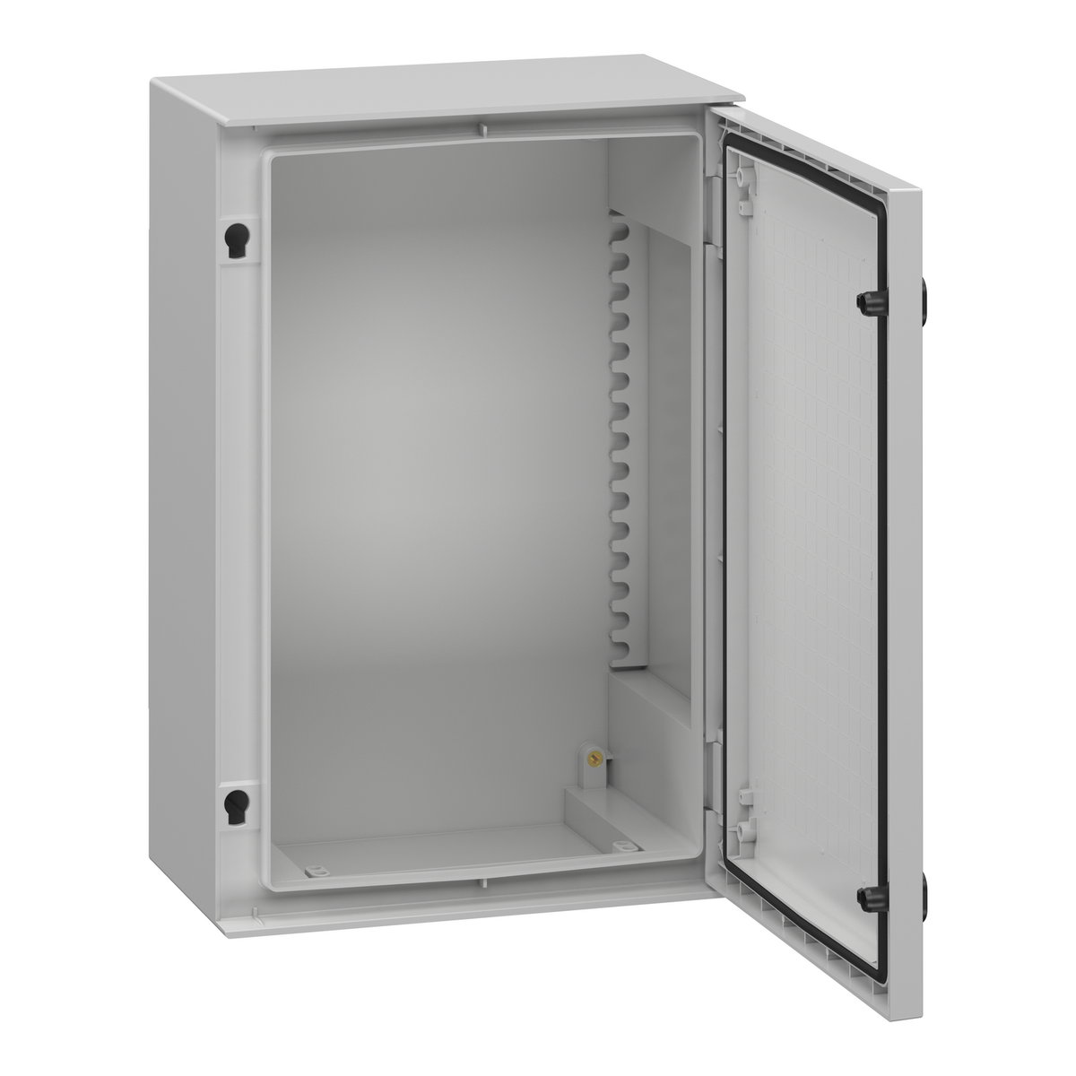 Wall-mounting encl. polyester monobloc IP66 H647xW436xD250mm+bakelite mount.pl. – Imagen 2 de 2