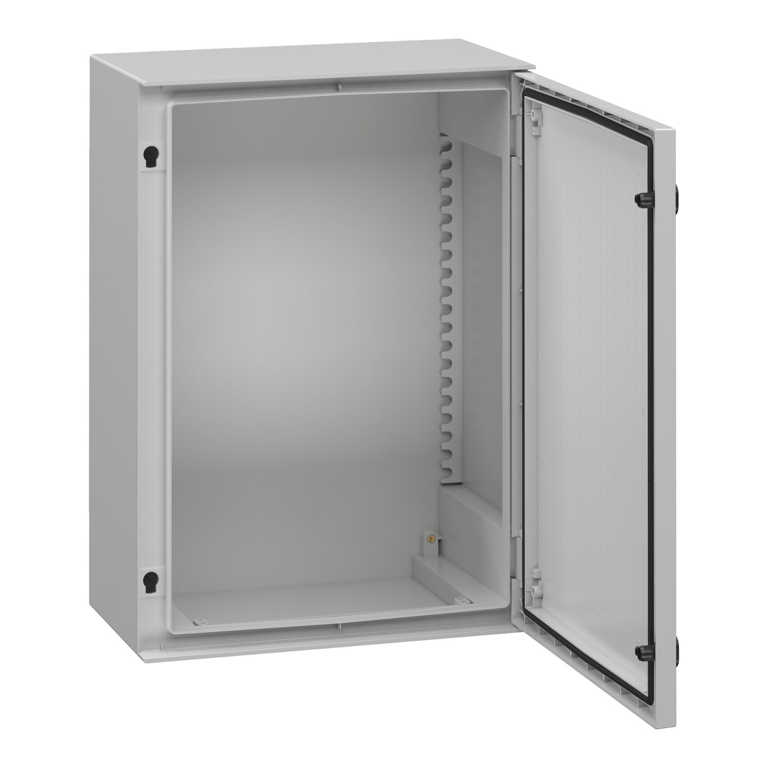 Wall-mounting encl. polyester monobloc IP66 H747xW536xD300mm+bakelite mount.pl. – Imagen 2 de 2