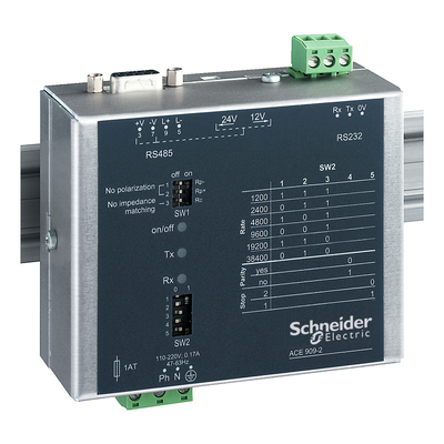 RS232/RS485 converter ACE909-2 for Sepam series 20, 40, 60, 80