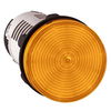 Harmony XB7, Monolithic pilot light, plastic, orange, Ø22, integral LED, 110...120 V AC