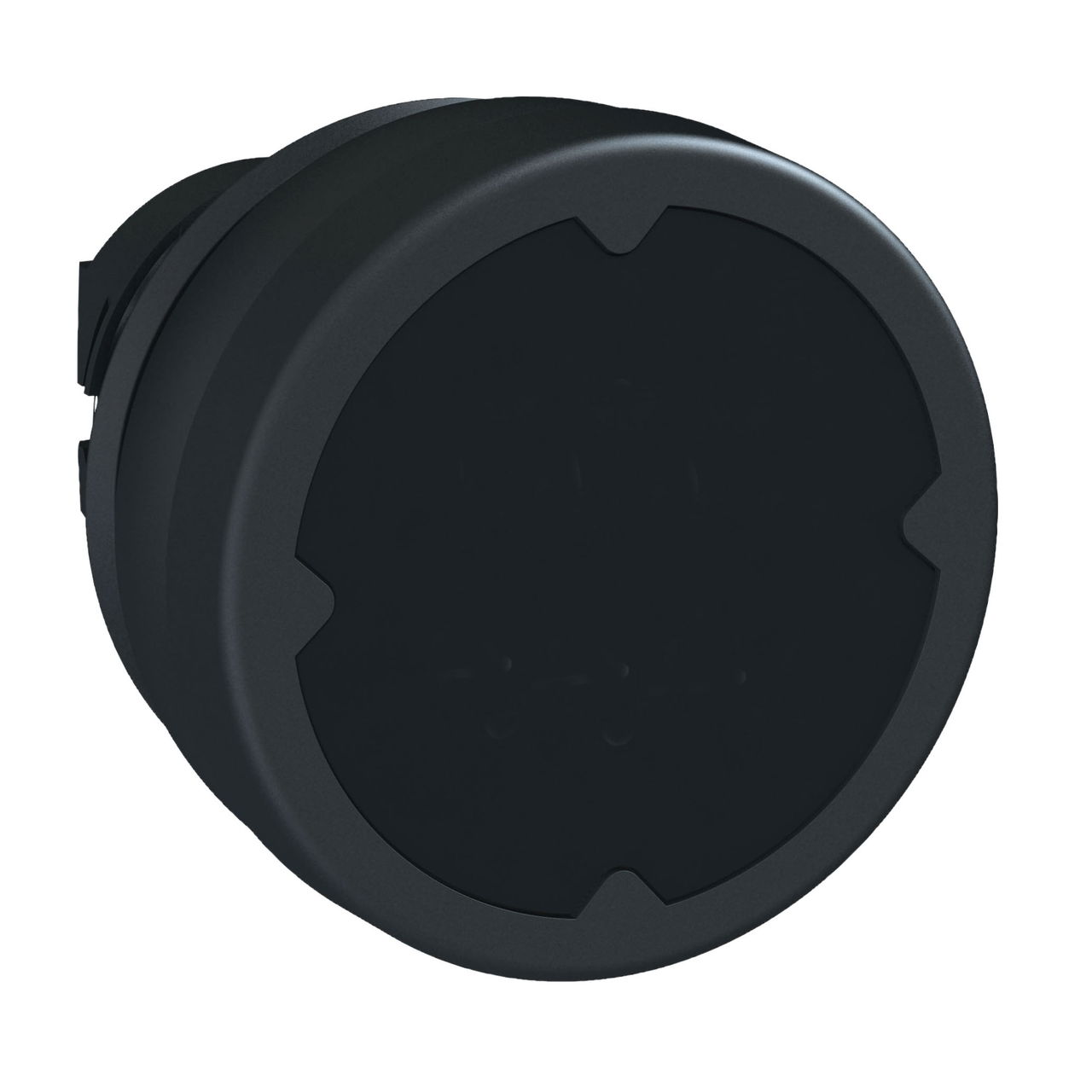Pushbutton head for harsh environment - black - without marking