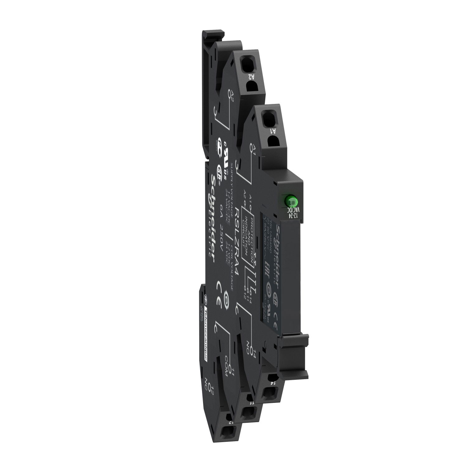 Interface plug-in relay, 6 A, 1 CO, with LED, 24 V DC