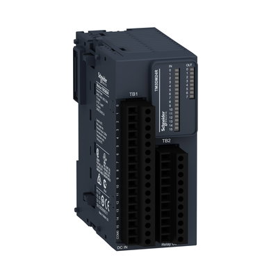 Modicon TM3 - 24 IO (16 inputs, 8 relay outputs, screw) 24Vdc