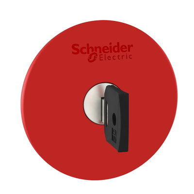 Red Ø60 Emergency stop, switching off head Ø22 trigger and latching key release