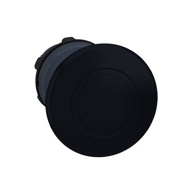 Black Ø40 mushroom pushbutton head Ø22 latching push-pull