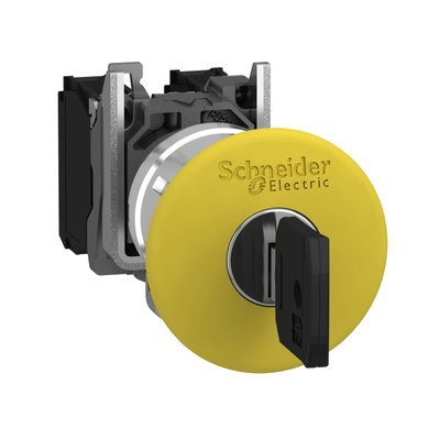 Complete emergency stop push button, Harmony XBA, trigger action diam 40 mm