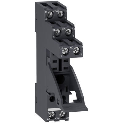 Socket, separate contact, 5 A, relay type RXG2, screw connector, 250 V AC