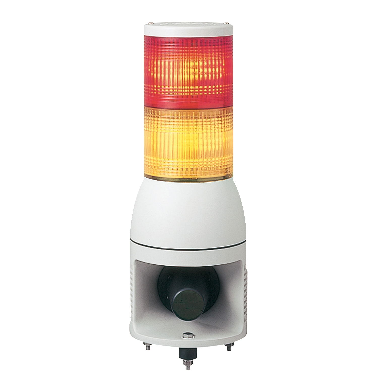 Tower light 100 mm 24 V siren - steady/flashing LED - orange/red