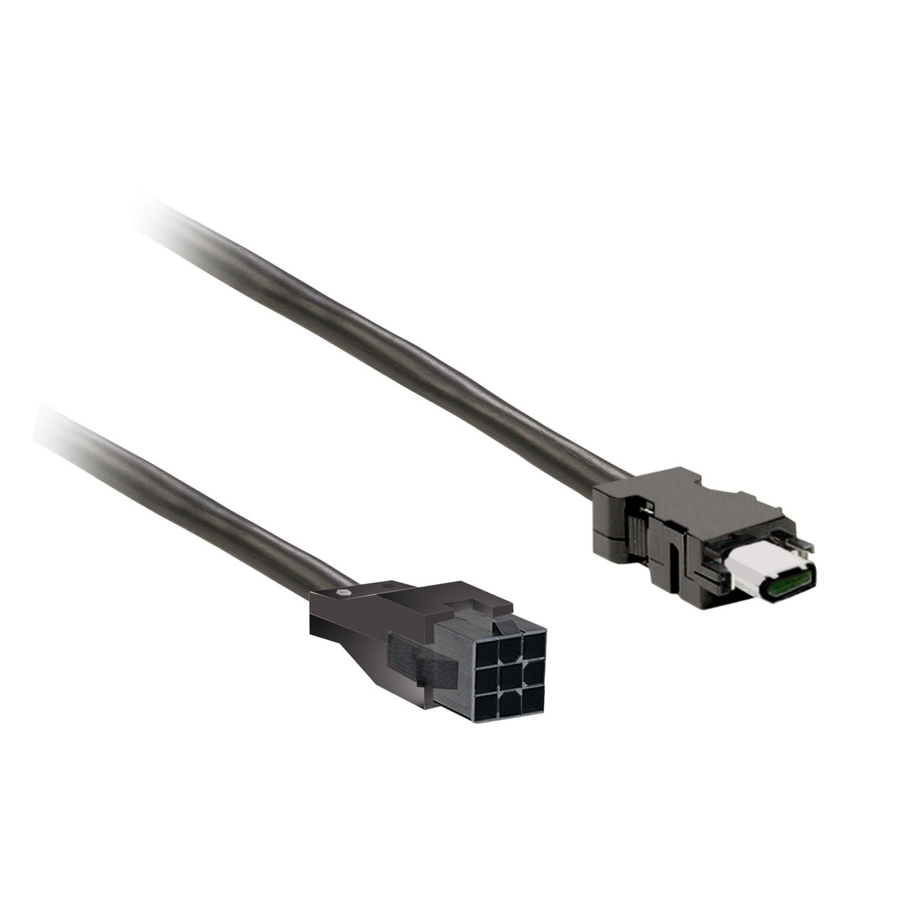 Power cable 3m shielded 4x 0,82mm², BCH2 leads connection