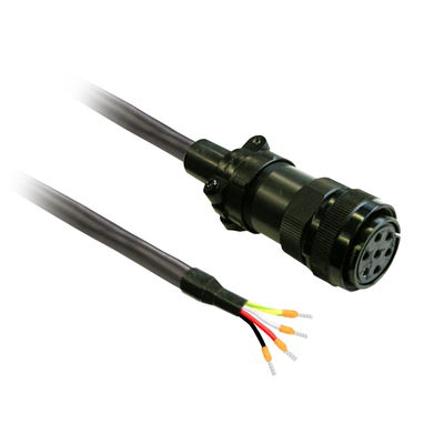Power cable 5m shielded 4x 3,3mm², BCH2 MIL connector