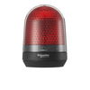 Illuminated beacon without buzzer, red, Ø100, integral LED, 12...24 V DC