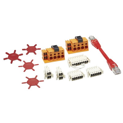 Double drive connectors and Sercos cable for Lexium 62 single drive - 0.09 m