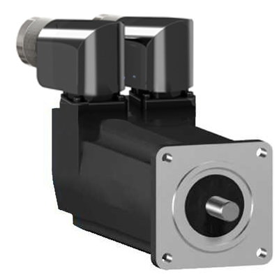 AC-Servo, SH3, 55 mm, 0,8 nm, glatte Welle IP54/IP65, Singleturn 128 P/U, 2x M23, Bremse