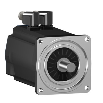 AC-Servomotor, 140mm, 19,5Nm, 2Stacks, glatte Welle, SinCos Singleturn128, M40/M23 gewinkelt, IP54/IP65