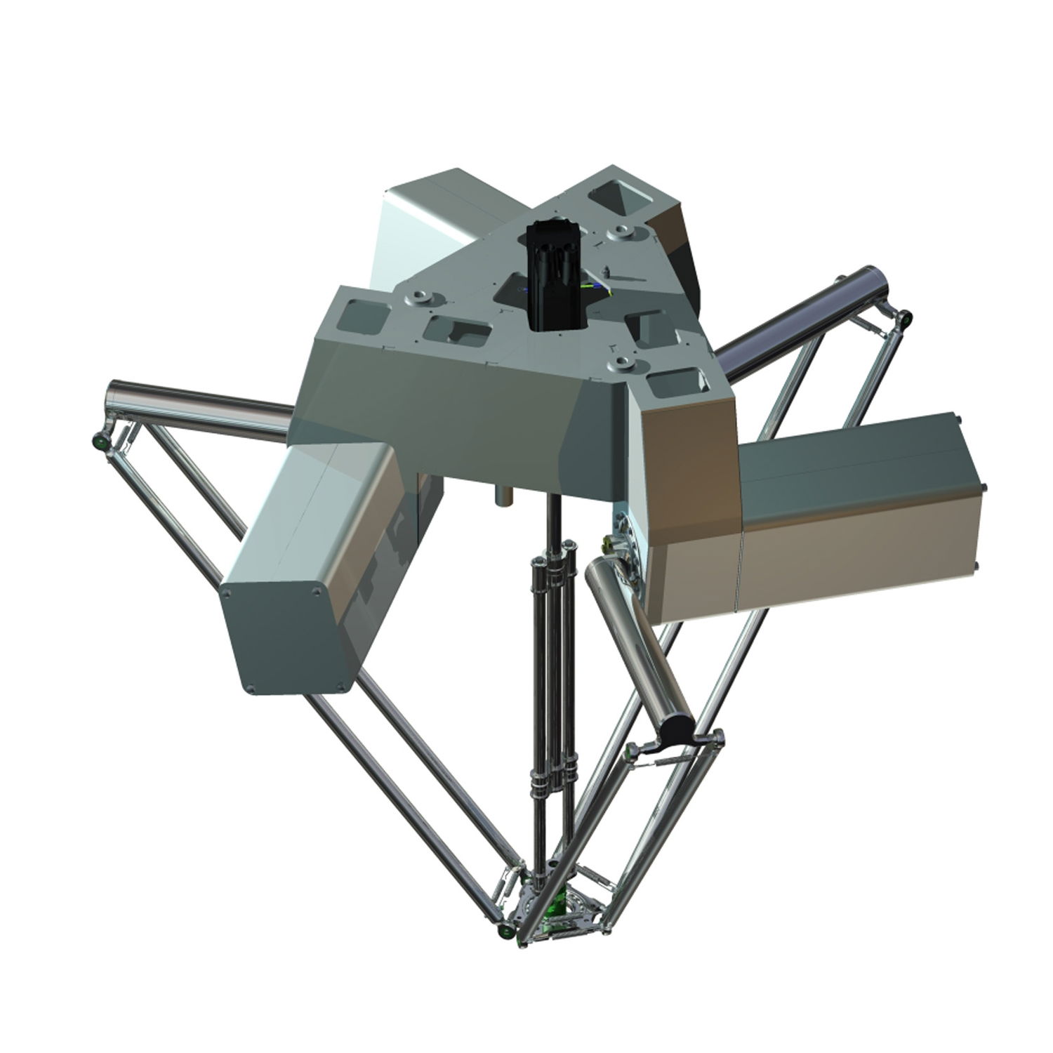 Delta 3 robot, P4, 3-4 axis, 15 kg permissible load, 0-1200 mm working envelop