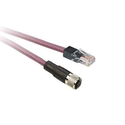 CANopen Anschlusskabel, RJ45-Stecker, M12-Buchse, 15 m