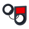 Harmony XB5, Flush mounting kit Ø30 for push buttons and pilot lights Ø22, plastic, 2-line legend
