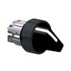 Harmony XB4, Selector switch head, black metal, black, Ø22, 2 positions, stay put