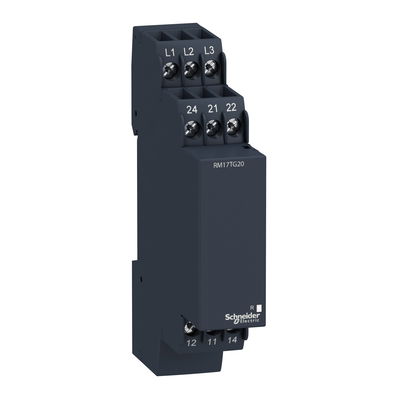 Modular 3-phase supply control relay, 5 A, 2 CO, 208...440 V AC