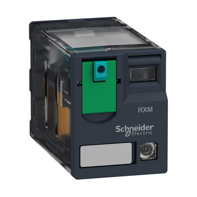 Miniature plug-in relay, 12 A, 2 CO, LED, 24 V DC