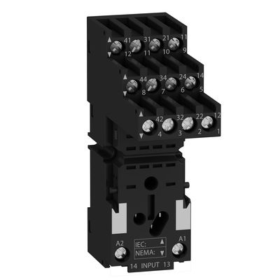 Socket, separate contact, 10 A, relay type RXM2 RXM4, screw connector, 250 V AC