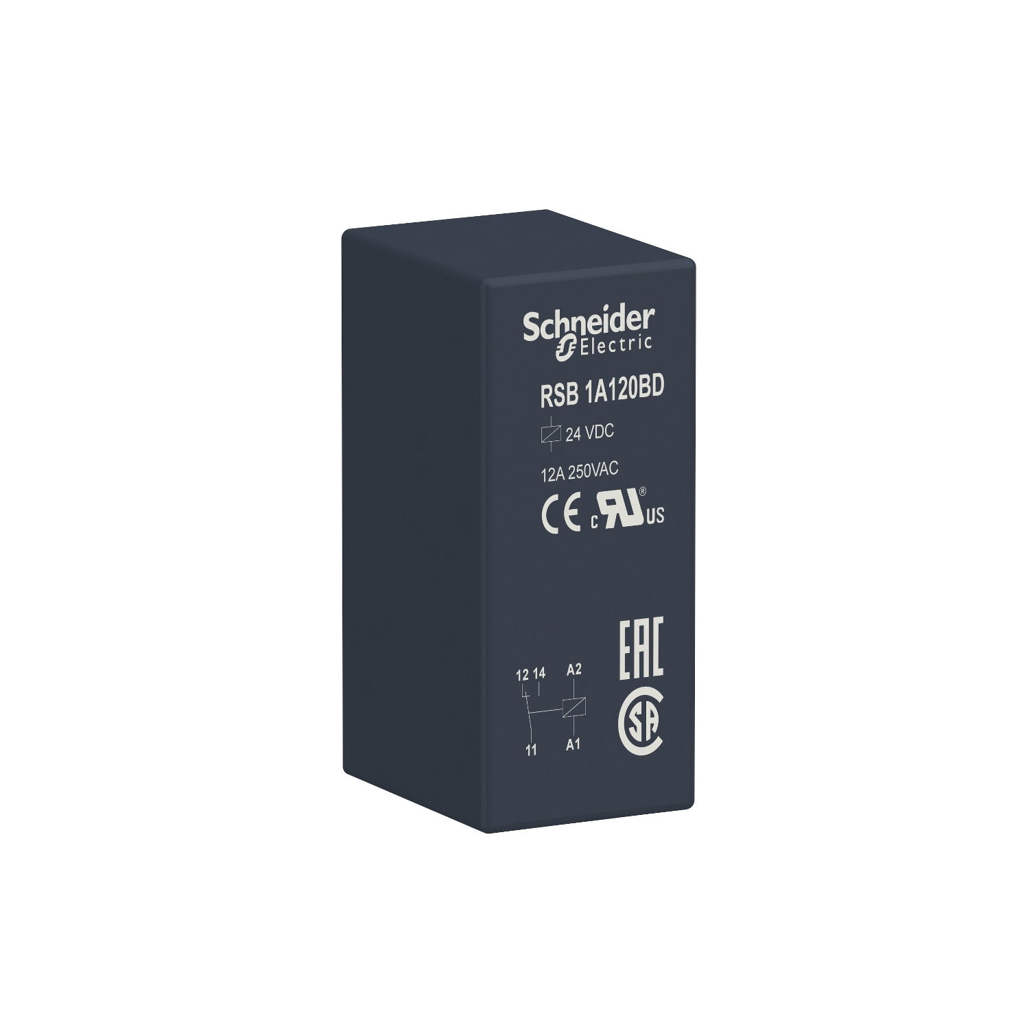 Interface plug-in relay, 12 A, 1 CO, 24 V DC
