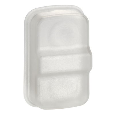 Silicone boot for triple-headed push button Ø22, clear