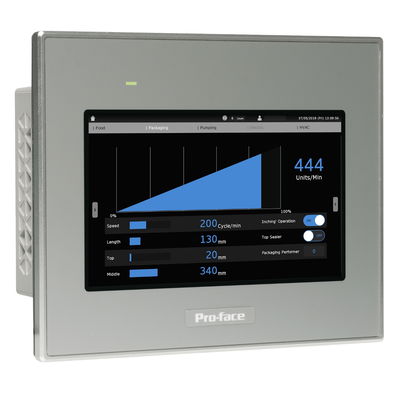 Pro-face ST6000 4&quot W Basic HMI Touch-Panel resistiv, 1 x Ethernet, 1 x serielle COM, USB