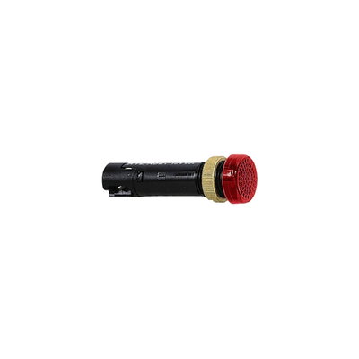 Pilot light Ø12 - IP40/IP65 - red - covered LED included - 24V - lugs