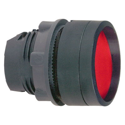 Head for non illuminated push button, Harmony XB5, XB4, red recessed pushbutton Ø22 mm spring return unmarked