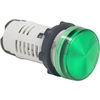 Harmony XB7, Monolithic pilot light, plastic, green, Ø22, integral LED, 110...120 V AC