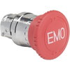 Head for emergency switching off push button, Harmony XB4, red Ø 40 stop,switching Ø22 mm trigger and latching turn release