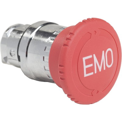 Head for emergency switching off push button, Harmony XB4, red Ø 40 stop,switching Ø22 mm trigger and latching turn release