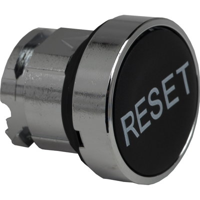 Head for non illuminated push button, Harmony XB4, flush pushbutton Ø22 mm with RESET marking