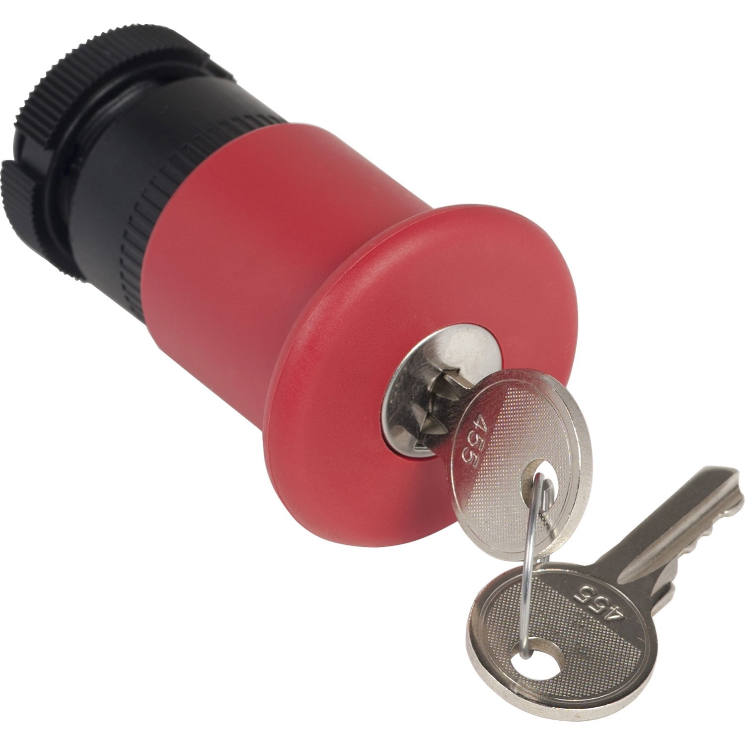Red Ø40 Emergency stop, switching off head trigger and latching key release