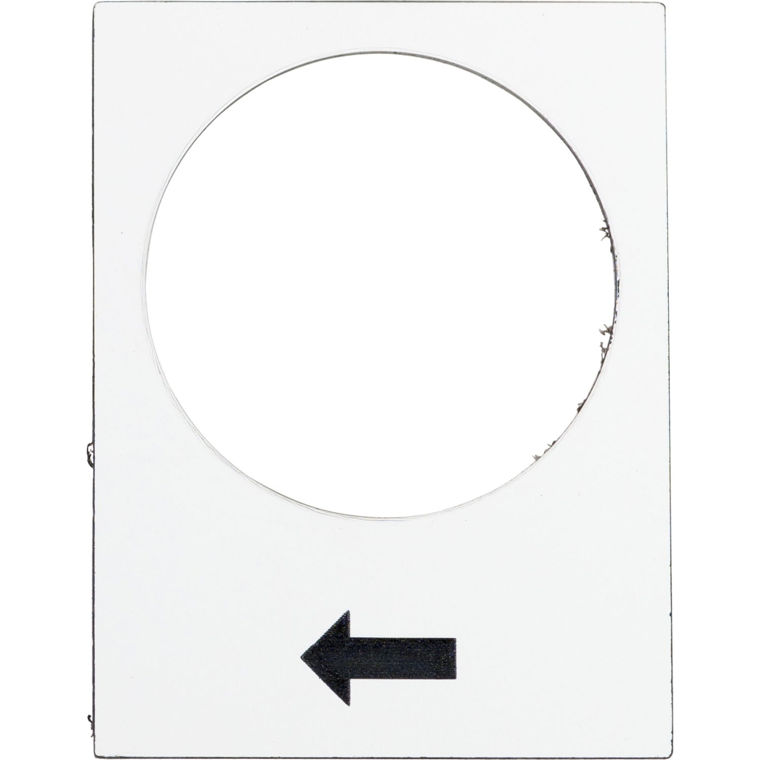 Legend - 30 x 40 mm - white - raise or right, slow
