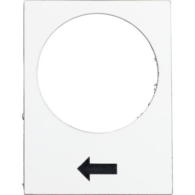 Legend - 30 x 40 mm - white - raise or right, slow