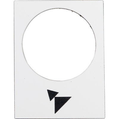 Legend - 30 x 40 mm - white - forward, slow-fast