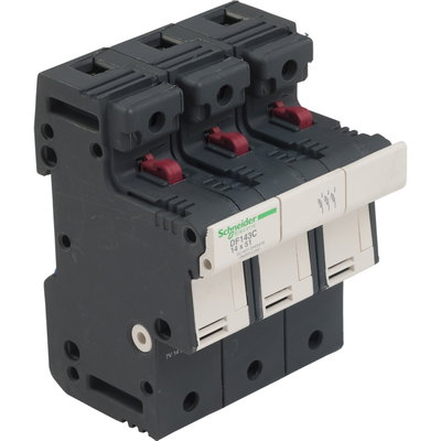 Fuse carrier TeSys DF, 3P 50A, fuse size 14x51 mm