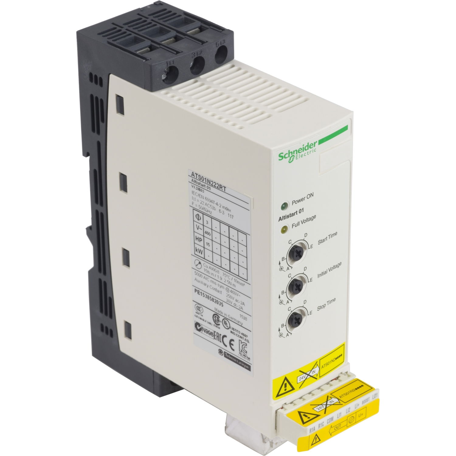 Soft starter for asynchronous motor - ATS01 - 22 A - 460..480 V