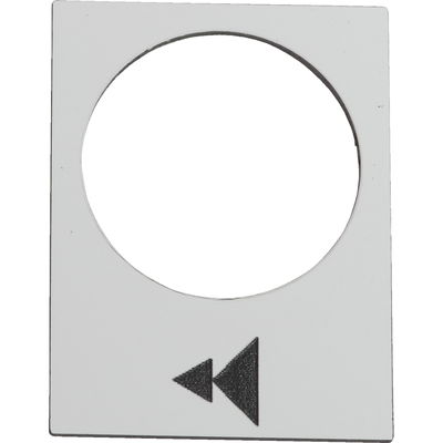 Legend - 30 x 40 mm - white - raise or right, slow-fast