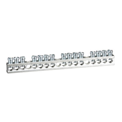 Load center accessory, QO/Homeline, ground bar kit, 15 terminals