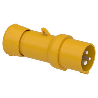 PratiKa wander plug - straight - 16 A - 2P + E - 100...130 V AC - IP44