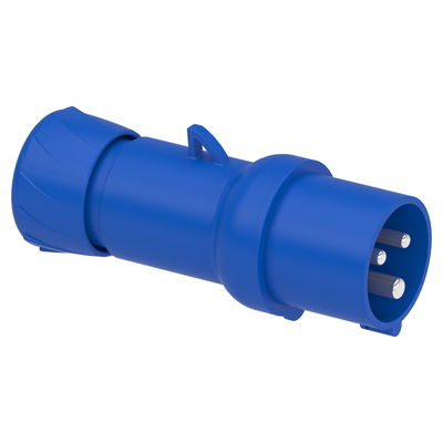 PratiKa wander plug - straight - 16 A - 2P + E - 200...250 V AC - IP44