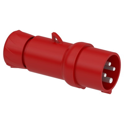 PratiKa wander plug - straight - 16 A - 3P + E - 380...415 V AC - IP44